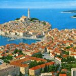 City of Rovinj in Istria on Adriatic sea