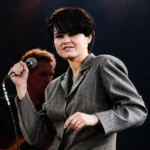 Singer Anja Rupel at one of her concerts.